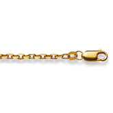 Ankerhalskette 18 Karat Gold  -750 in Gelbgold 40 cm - 60 cm x  2.6 mm